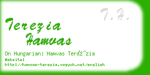 terezia hamvas business card